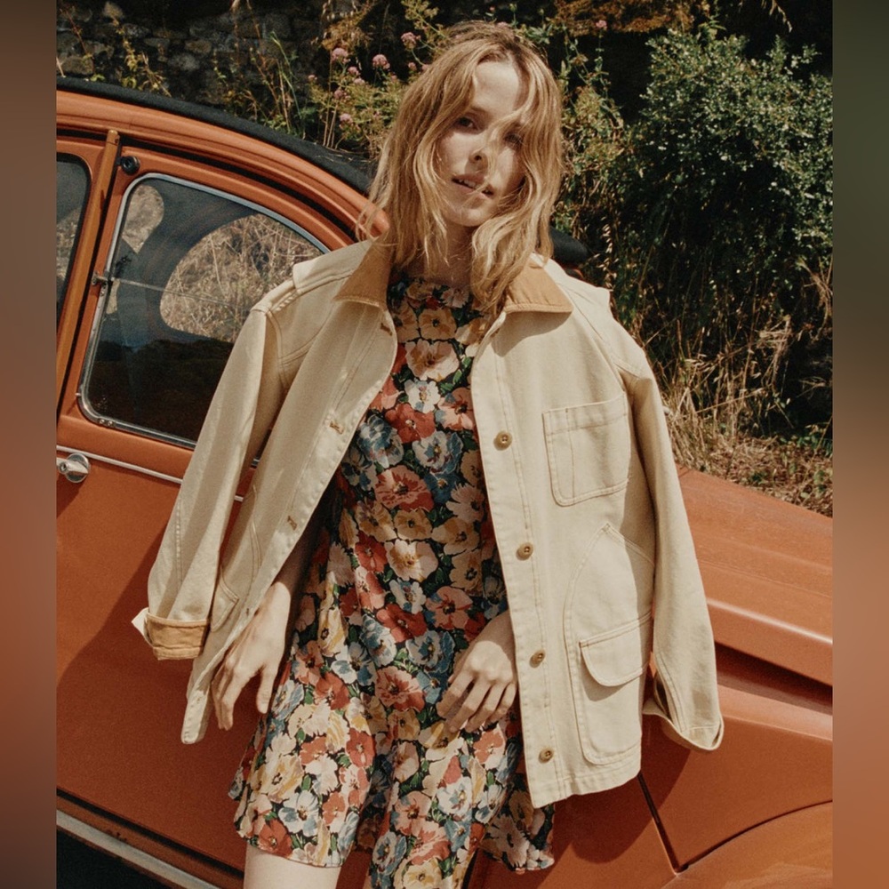 Doen Cream and Tan Utility Jacket - Picture 4 of 8